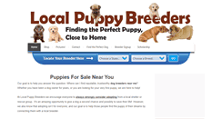 Desktop Screenshot of localpuppybreeders.com