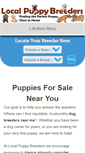 Mobile Screenshot of localpuppybreeders.com