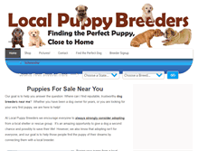 Tablet Screenshot of localpuppybreeders.com